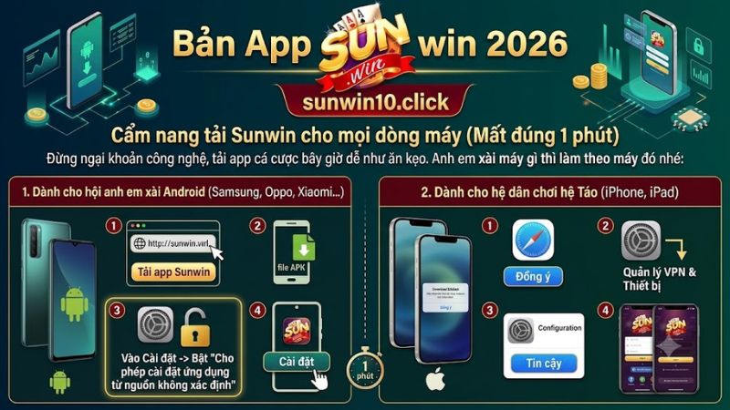 Cẩm nang tải Sunwin cho mọi dòng máy (Mất đúng 1 phút)