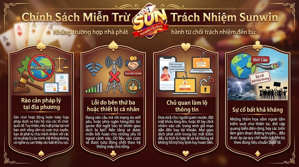 Chính Sách Miễn Trừ Trách Nhiệm Sunwin (Quyền Lợi Và Rủi Ro Cần Biết) 